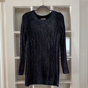 Cecio navy foiled sweater